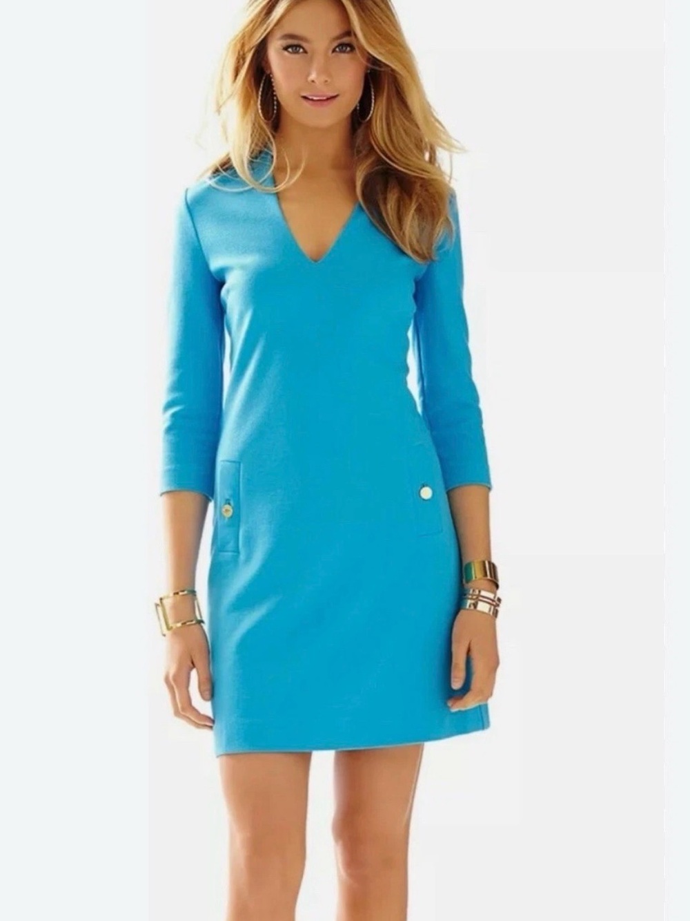 NWT Lilly Pulitzer Charlena Shift Dress Ariel Blue sz XL